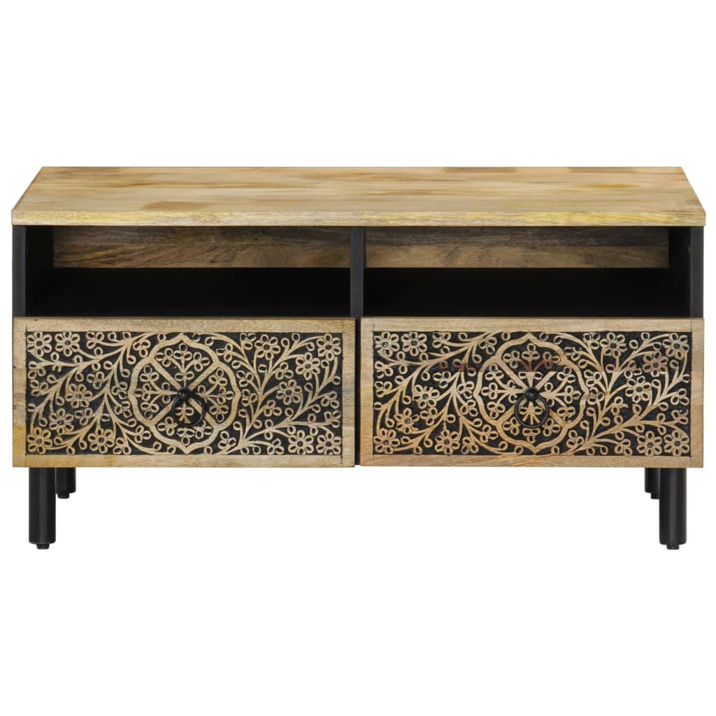 Coffee Table 80X54X40 Cm Solid Wood Mango