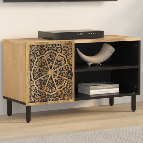 Tv Cabinet 80X31X46 Cm Solid Wood Mango