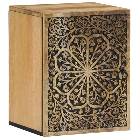 Bathroom Wall Cabinet 38X33X48 Cm Solid Wood Mango