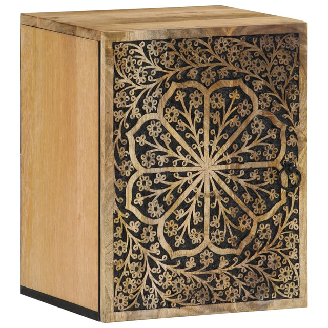 Bathroom Wall Cabinet 38X33X48 Cm Solid Wood Mango