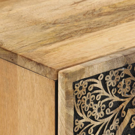 Bathroom Wall Cabinet 38X33X48 Cm Solid Wood Mango