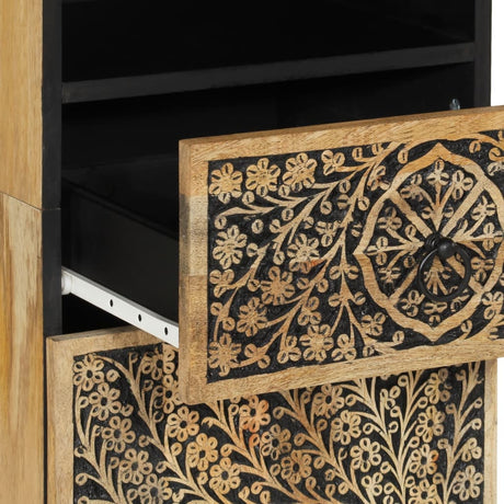 Bathroom Cabinet 38X33X160 Cm Solid Wood Mango