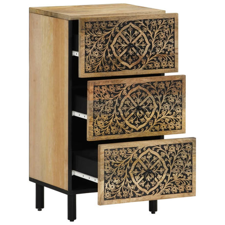 Side Cabinet 40X33X75 Cm Solid Wood Mango