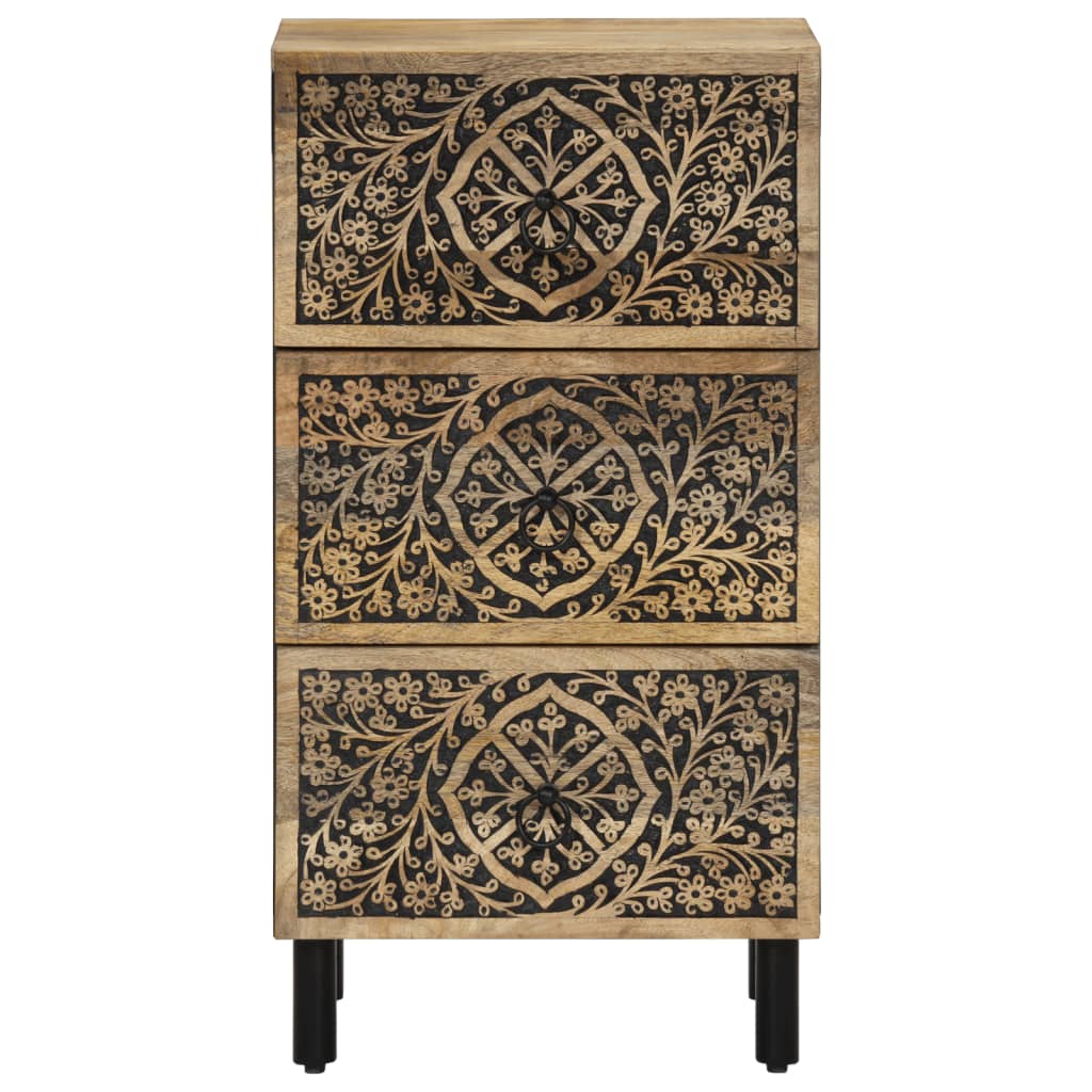 Side Cabinet 40X33X75 Cm Solid Wood Mango