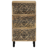 Side Cabinet 40X33X75 Cm Solid Wood Mango