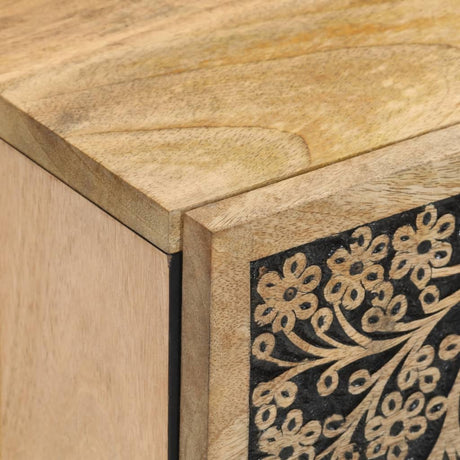 Side Cabinet 40X33X75 Cm Solid Wood Mango