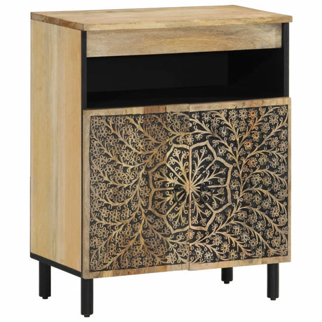 Side Cabinet 60X33X75 Cm Solid Wood Mango