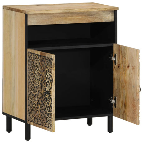 Side Cabinet 60X33X75 Cm Solid Wood Mango