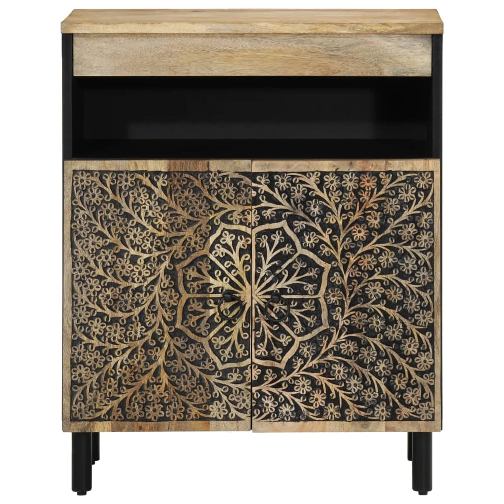 Side Cabinet 60X33X75 Cm Solid Wood Mango