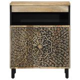 Side Cabinet 60X33X75 Cm Solid Wood Mango