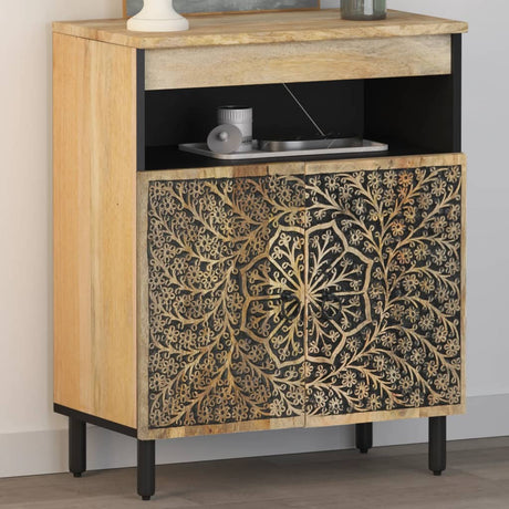 Side Cabinet 60X33X75 Cm Solid Wood Mango