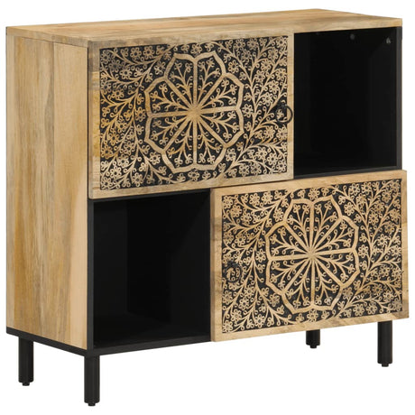 Side Cabinet 80X33X75 Cm Solid Wood Mango