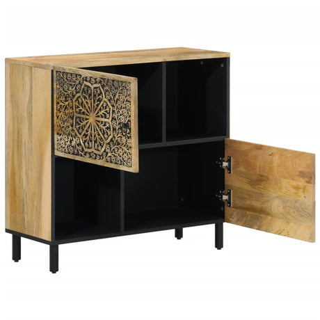 Side Cabinet 80X33X75 Cm Solid Wood Mango