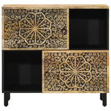 Side Cabinet 80X33X75 Cm Solid Wood Mango