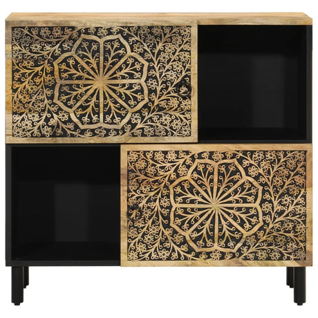 Side Cabinet 80X33X75 Cm Solid Wood Mango