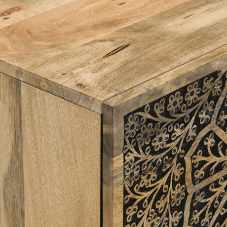 Side Cabinet 80X33X75 Cm Solid Wood Mango