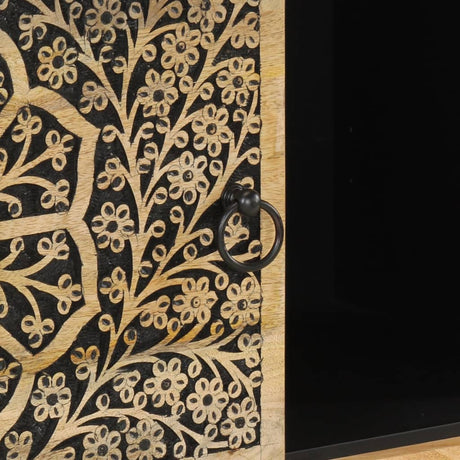 Side Cabinet 80X33X75 Cm Solid Wood Mango