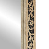 Bathroom Mirror 50X70X2.5 Cm Solid Wood Mango And Glass