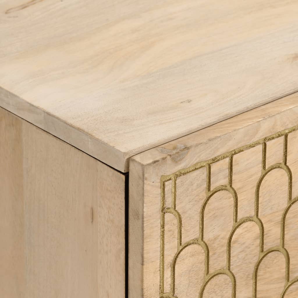 Bedside Cabinet 40X33X46 Cm Solid Wood Mango