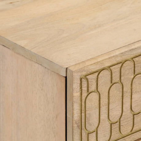Bedside Cabinet 40X33X46 Cm Solid Wood Mango
