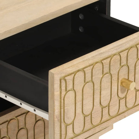 Bedside Cabinet 40X33X46 Cm Solid Wood Mango