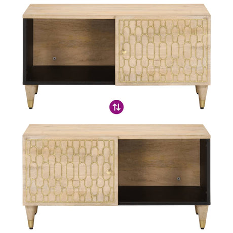 Coffee Table 80X50X40 Cm Solid Wood Mango