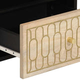 Bedside Cabinets 2 Pcs 40X33X46 Cm Solid Wood Mango