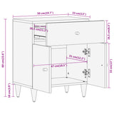 Bedside Cabinet 50X33X60 Cm Solid Wood Mango
