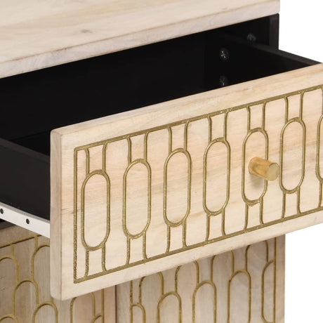 Bedside Cabinet 50X33X60 Cm Solid Wood Mango