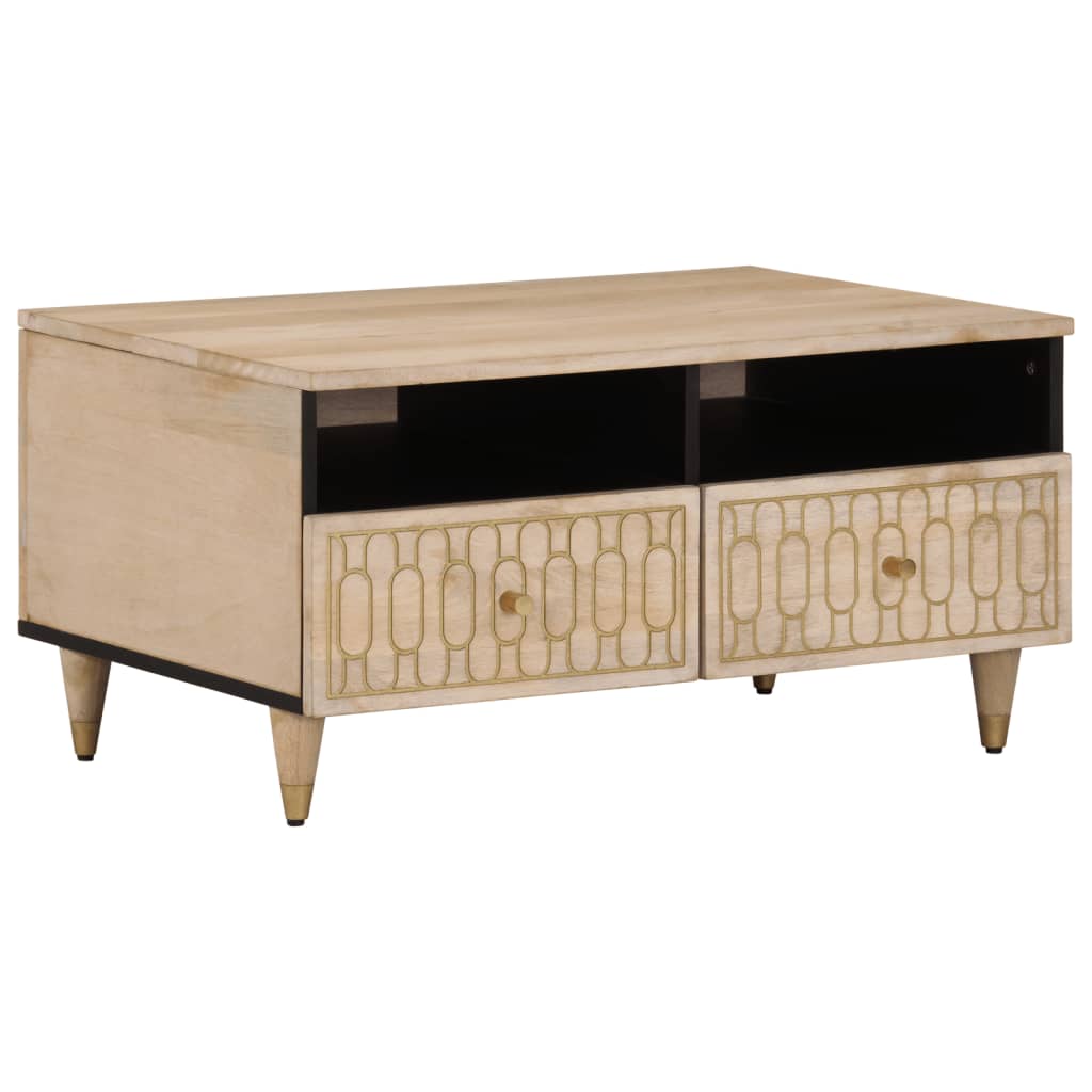 Coffee Table 80X54X40 Cm Solid Wood Mango