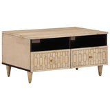 Coffee Table 80X54X40 Cm Solid Wood Mango