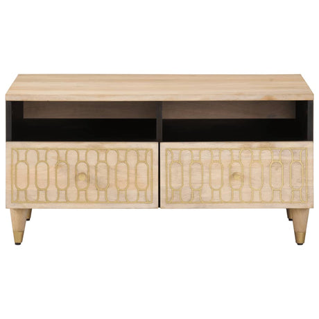 Coffee Table 80X54X40 Cm Solid Wood Mango