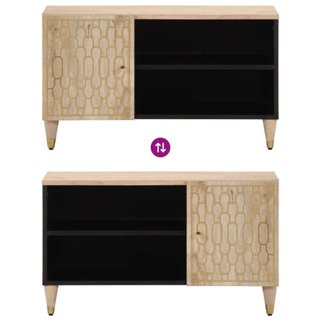 Tv Cabinet 80X31X46 Cm Solid Wood Mango