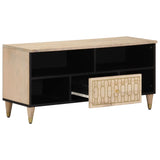 Tv Cabinet 100X33X46 Cm Solid Wood Mango