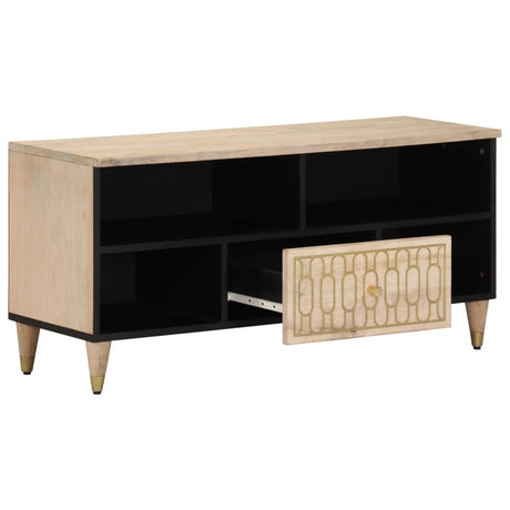 Tv Cabinet 100X33X46 Cm Solid Wood Mango