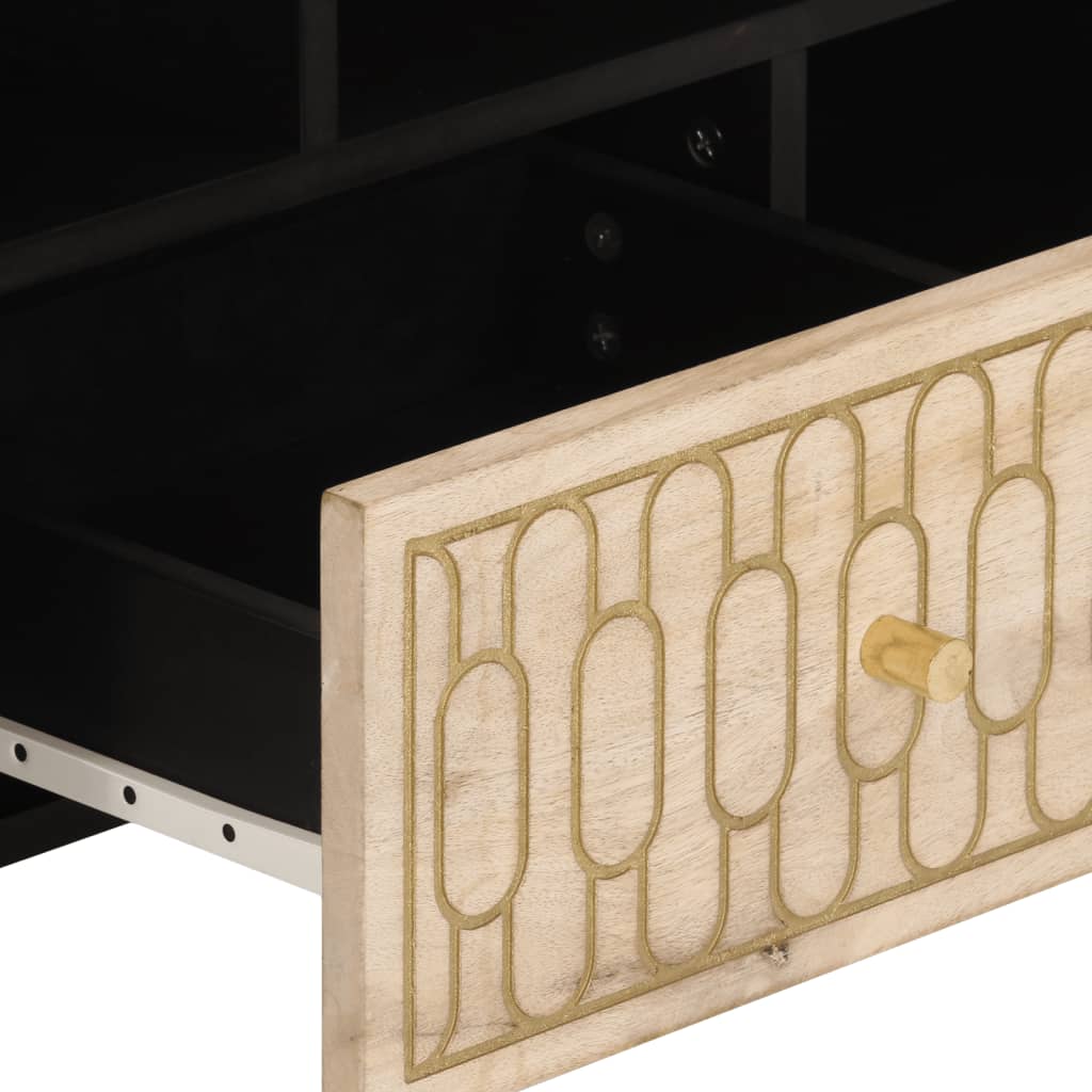 Tv Cabinet 100X33X46 Cm Solid Wood Mango