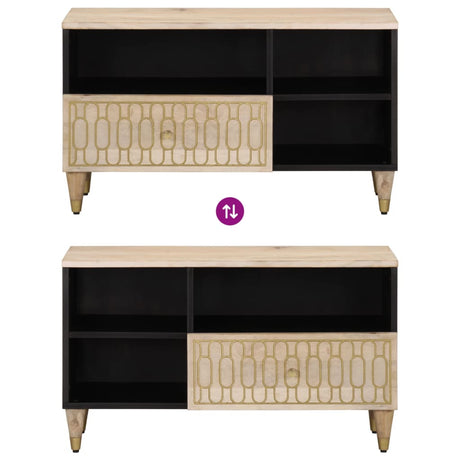 Tv Cabinet 80X33X46 Cm Solid Wood Mango