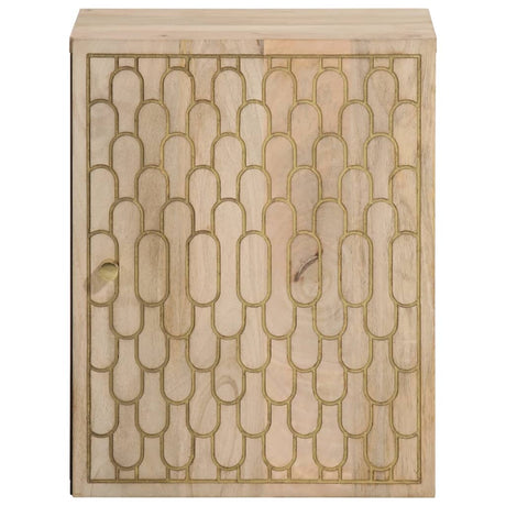 Bathroom Wall Cabinet 38X33X48 Cm Solid Wood Mango