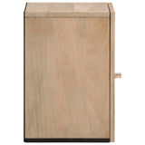 Bathroom Wall Cabinet 38X33X48 Cm Solid Wood Mango