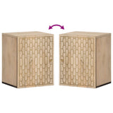 Bathroom Wall Cabinet 38X33X48 Cm Solid Wood Mango