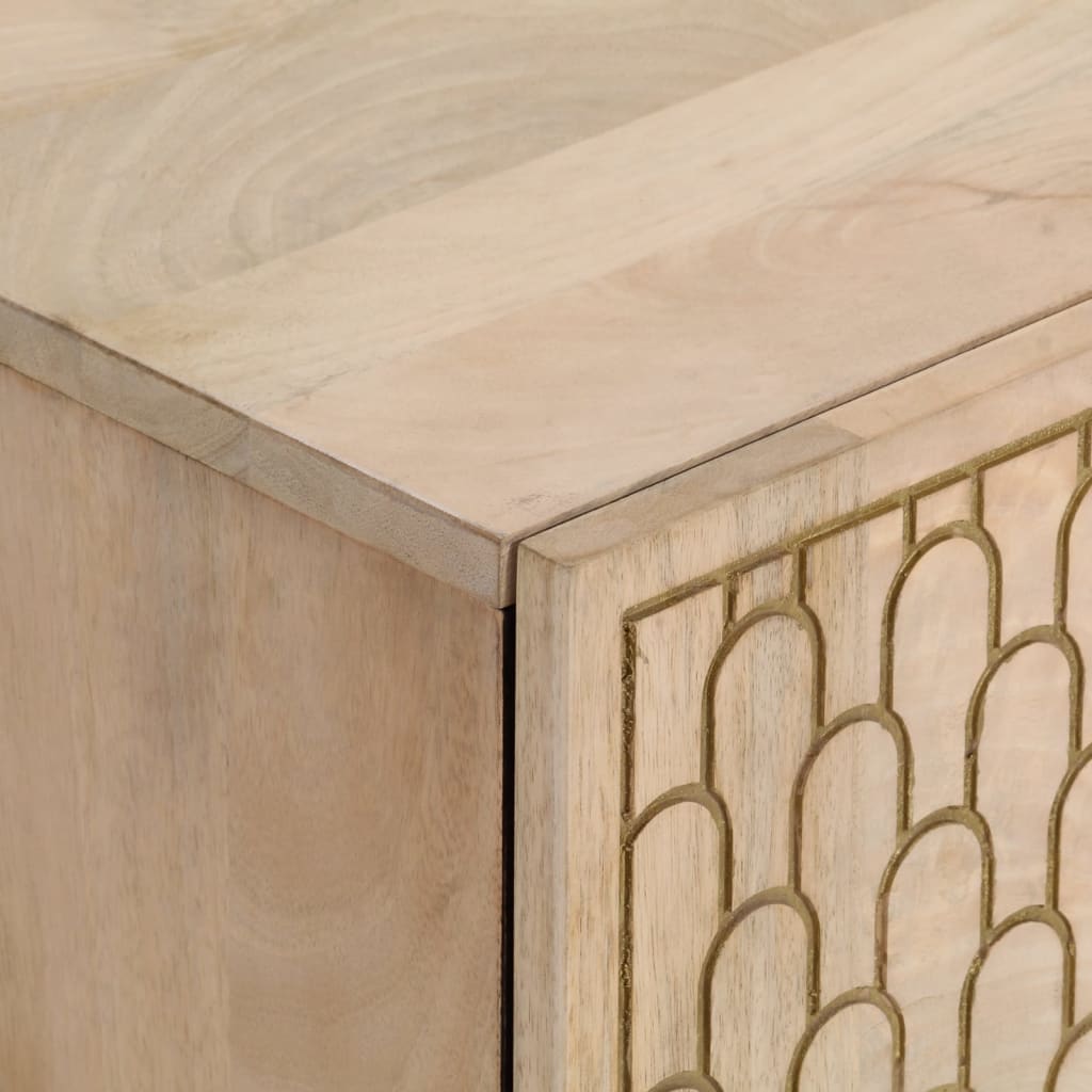 Bathroom Wall Cabinet 38X33X48 Cm Solid Wood Mango