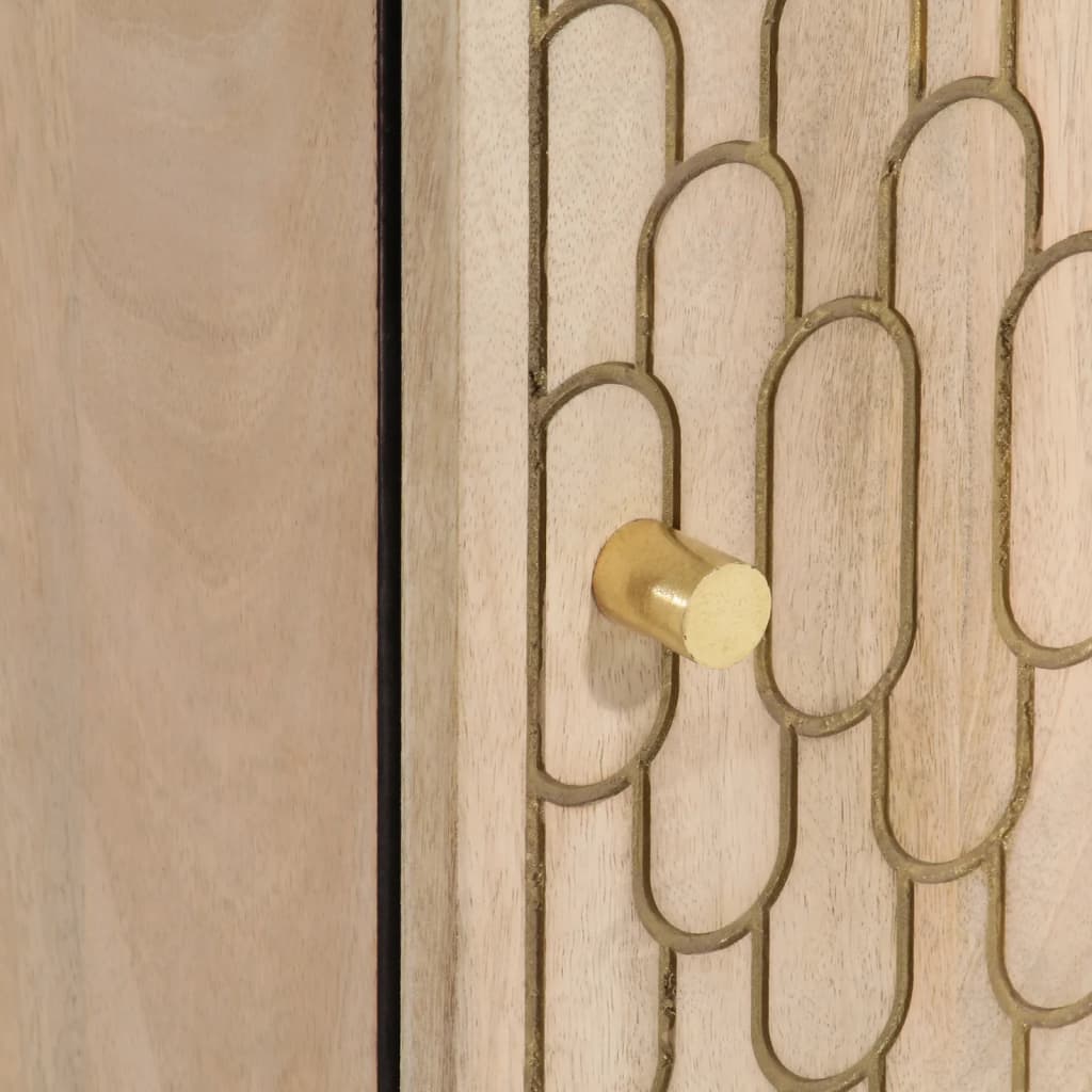 Bathroom Wall Cabinet 38X33X48 Cm Solid Wood Mango