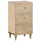 Side Cabinet 40X33X75 Cm Solid Wood Mango