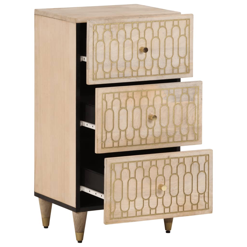 Side Cabinet 40X33X75 Cm Solid Wood Mango
