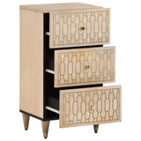 Side Cabinet 40X33X75 Cm Solid Wood Mango