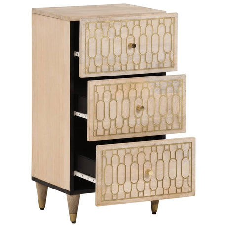 Side Cabinet 40X33X75 Cm Solid Wood Mango