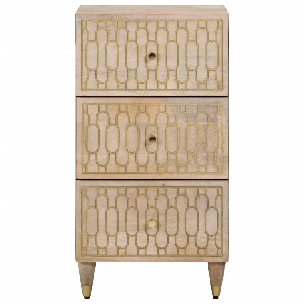 Side Cabinet 40X33X75 Cm Solid Wood Mango