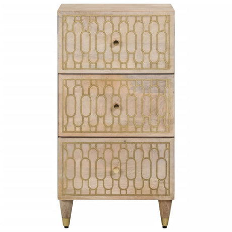 Side Cabinet 40X33X75 Cm Solid Wood Mango