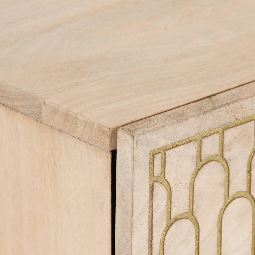 Side Cabinet 40X33X75 Cm Solid Wood Mango