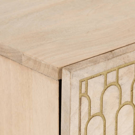 Side Cabinet 40X33X75 Cm Solid Wood Mango